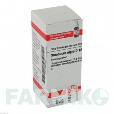 САМБУКУС НИГРА (SAMBUCUS NIGRA) D 12 глобули 10 г - Гомеопатия DHU