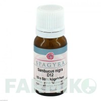 САМБУКУС НИГРА (SAMBUCUS NIGRA) D 12 глобули 10 г - Гомеопатия SPAGYRA