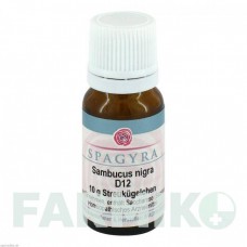 САМБУКУС НІГРА (SAMBUCUS NIGRA) D 12 глобули 10 г - Гомеопатія SPAGYRA