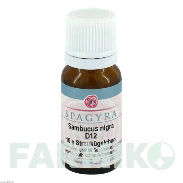 САМБУКУС НІГРА (SAMBUCUS NIGRA) D 12 глобули 10 г - Гомеопатія SPAGYRA
