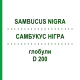 САМБУКУС НІГРА (SAMBUCUS NIGRA) D 200 глобули 10 г - Гомеопатія SPAGYRA