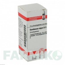 САМБУКУС НИГРА (SAMBUCUS NIGRA) D 3 глобули 10 г - Гомеопатия DHU