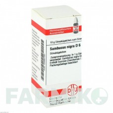 САМБУКУС НИГРА (SAMBUCUS NIGRA) D 6 глобули 10 г - Гомеопатия DHU