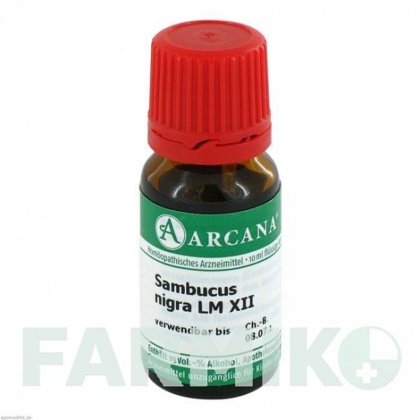 САМБУКУС НІГРА (SAMBUCUS NIGRA) LM 12 розчин 10 мл - Гомеопатія ARCANA DR.SEWERIN