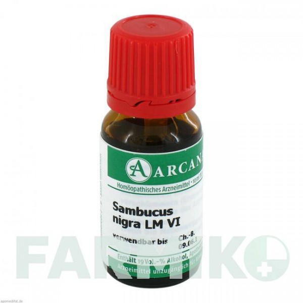 САМБУКУС НИГРА (SAMBUCUS NIGRA) LM 6 раствор 10 мл - Гомеопатия ARCANA DR.SEWERIN