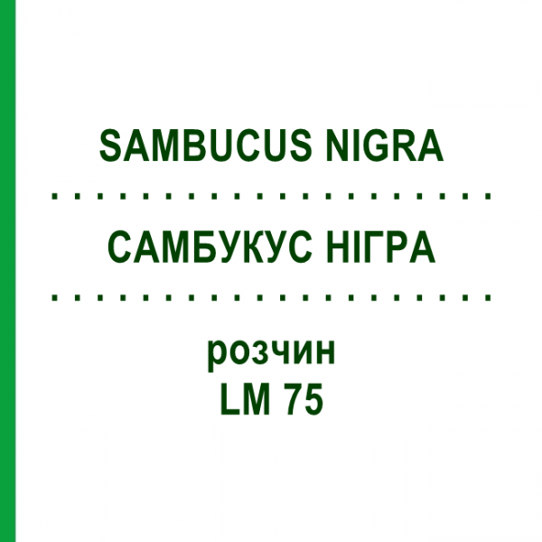 САМБУКУС НИГРА (SAMBUCUS NIGRA) LM 75 раствор 10 мл - Гомеопатия ARCANA DR.SEWERIN