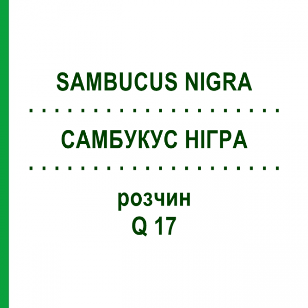 САМБУКУС НИГРА (SAMBUCUS NIGRA) Q 17 раствор 15 мл - Гомеопатия GUDJONS