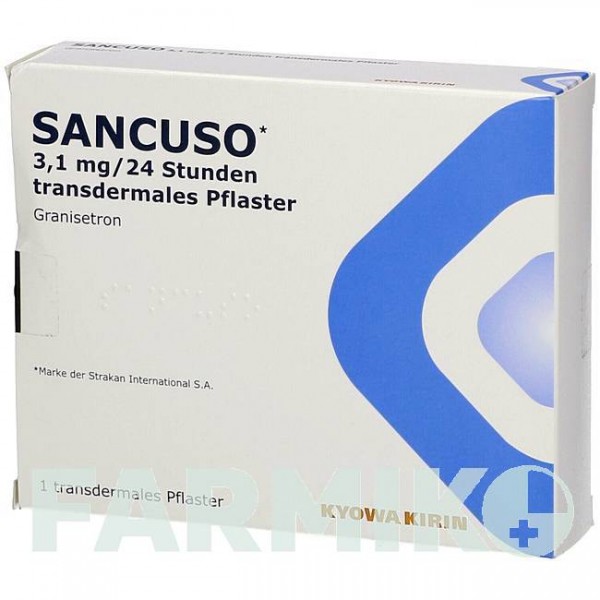 САНКУЗО (SANCUSO) 3,1 мг/24 ч пластырь 1 шт - Гранисетрон EMRA-MED