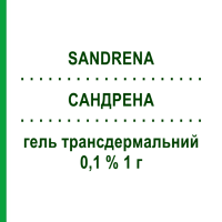 САНДРЕНА (SANDRENA) 0,1 % 1 г гель трансдермальный 28 шт - Эстрадиол ORION