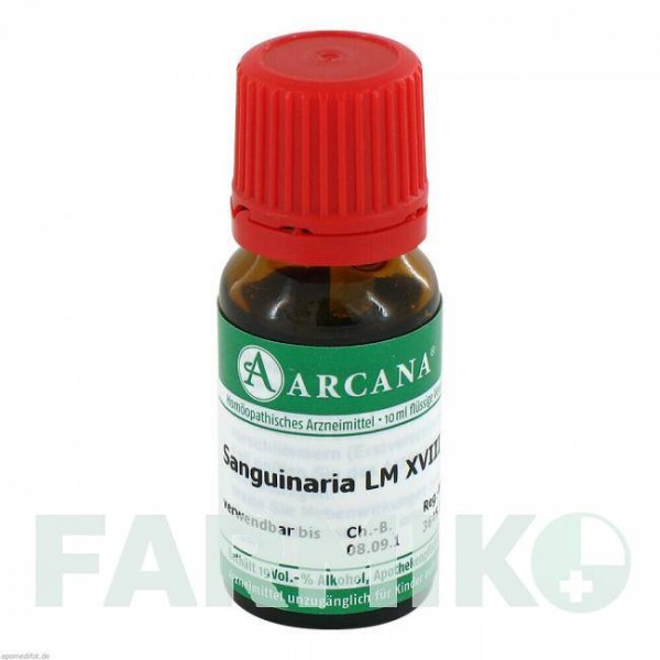 САНГВИНАРИЯ (SANGUINARIA) LM 18 раствор 10 мл - Гомеопатия ARCANA DR.SEWERIN
