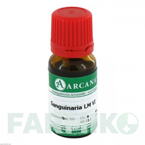 САНГВИНАРИЯ (SANGUINARIA) LM 6 раствор 10 мл - Гомеопатия ARCANA DR.SEWERIN