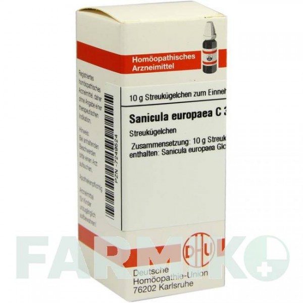 САНИКУЛА ЕВРОПЕА (SANICULA EUROPAEA) C 30 глобули 10 г - Гомеопатия DHU