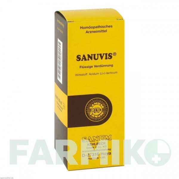 САНУВІС (SANUVIS) краплі 100 мл - Гомеопатія SANUM-KEHLBECK