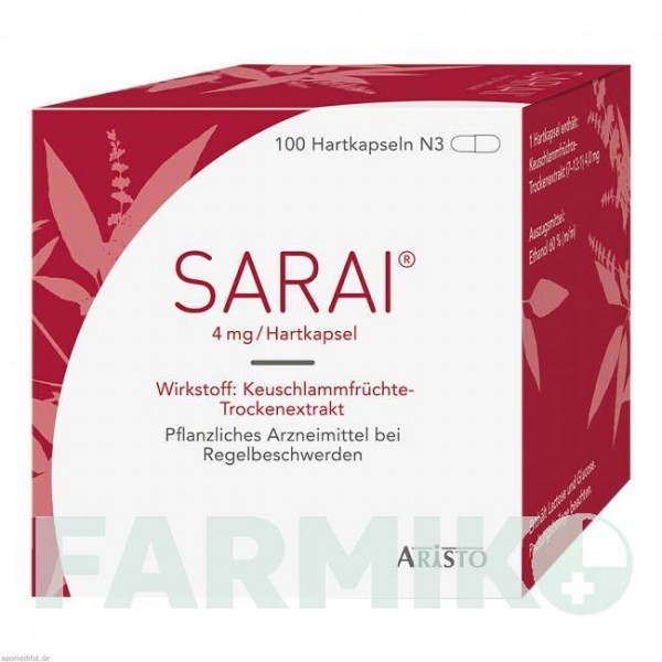 САРАЙ (SARAI) капсули 100 шт - Плоди цнотливого дерева ARISTO PHARMA