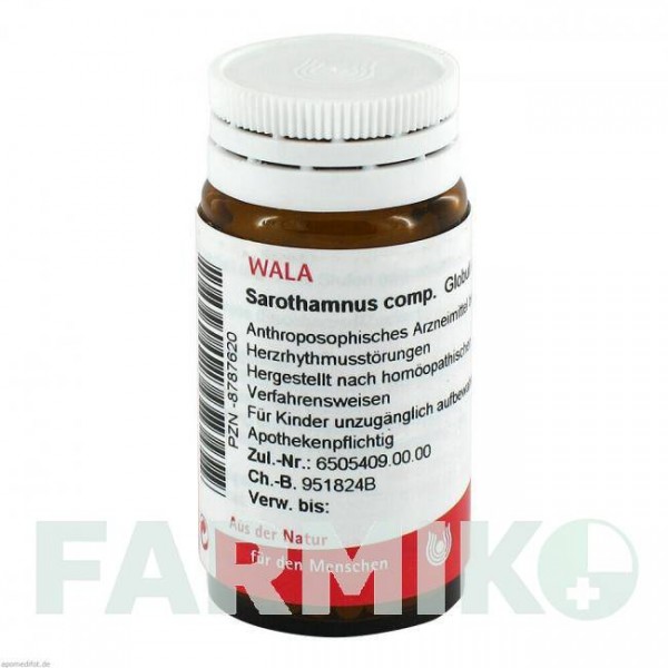 САРОТАМНУС (SAROTHAMNUS) глобули 20 г - Гомеопатія WALA HEILMITTEL