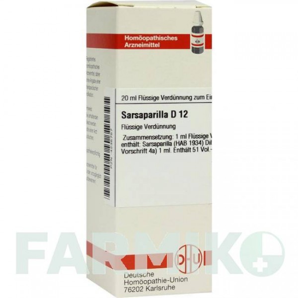 САРСАПАРИЛЛА (SARSAPARILLA) D 12 раствор 20 мл - Гомеопатия DHU