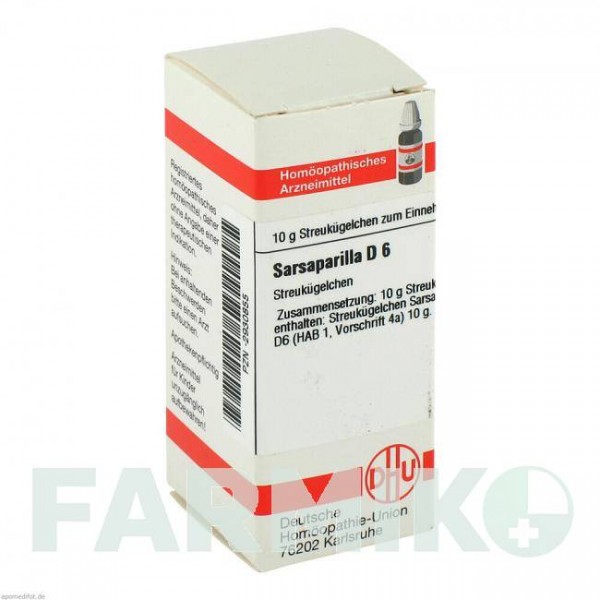 САРСАПАРИЛЛА (SARSAPARILLA) D 6 глобули 10 г - Гомеопатия DHU