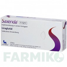САКСЕНДА (SAXENDA) 6 мг/мл розчин 3x3 мл - Ліраглутид NOVO NORDISK