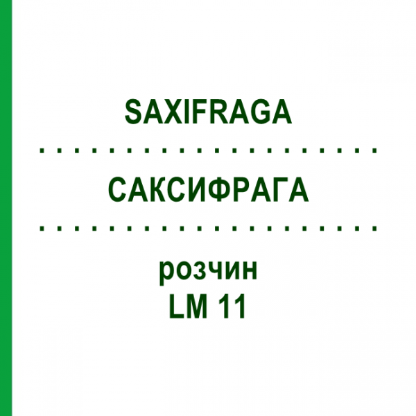 САКСИФРАГА (SAXIFRAGA) LM 11 раствор 10 мл - Гомеопатия ARCANA DR.SEWERIN