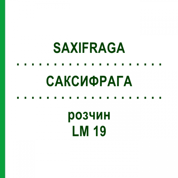 САКСИФРАГА (SAXIFRAGA) LM 19 раствор 10 мл - Гомеопатия ARCANA DR.SEWERIN