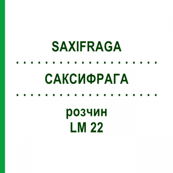 САКСИФРАГА (SAXIFRAGA) LM 22 раствор 10 мл - Гомеопатия ARCANA DR.SEWERIN