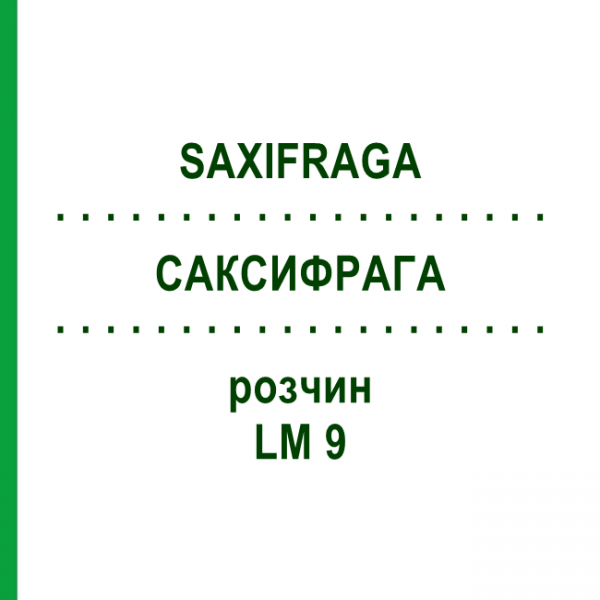 САКСИФРАГА (SAXIFRAGA) LM 9 раствор 10 мл - Гомеопатия ARCANA DR.SEWERIN