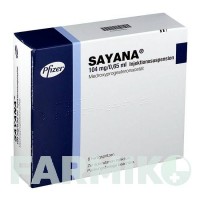 САЯНА (SAYANA) 104 мг/0,65 мл шприци 6 шт - Медроксипрогестерон PFIZER