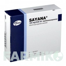 САЯНА (SAYANA) 104 мг/0,65 мл шприци 6 шт - Медроксипрогестерон PFIZER
