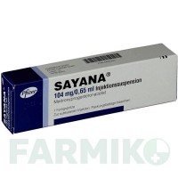 САЯНА (SAYANA) 104 мг/0,65 мл суспензия 1 шт - Медроксипрогестерон PFIZER