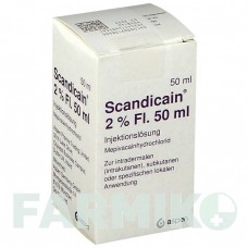 СКАНДИКАИН (SCANDICAIN) 2% раствор 50 мл - Мепивакаин ASPEN
