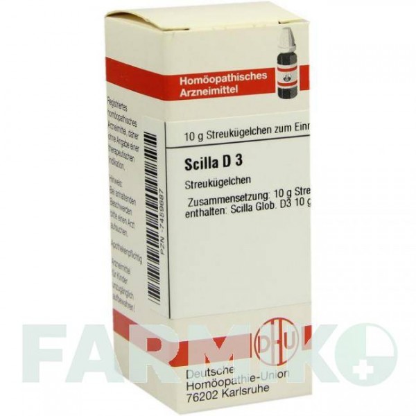 СЦИЛЛА (SCILLA) D 3 глобули 10 г - Гомеопатия DHU