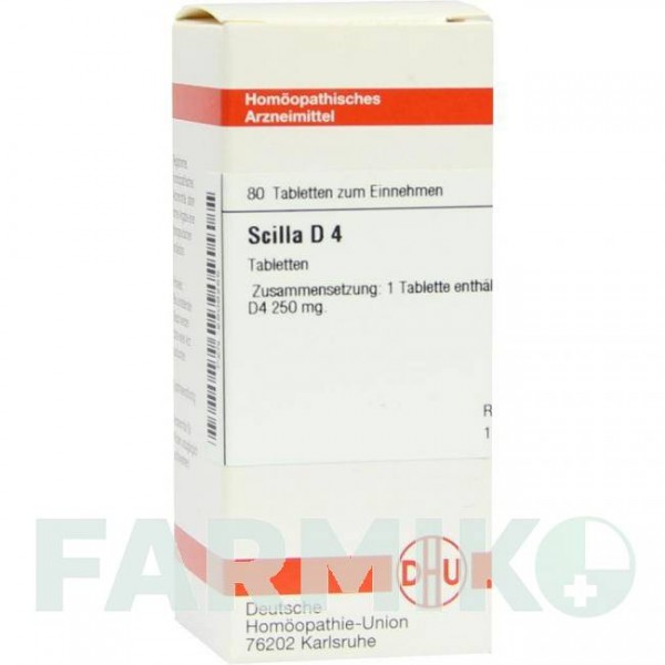 СЦИЛЛА (SCILLA) D 4 таблетки 80 шт - Гомеопатия DHU