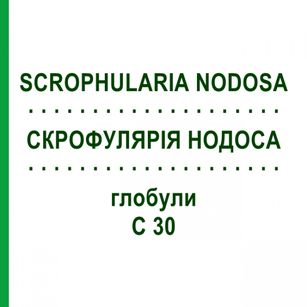 СКРОФУЛЯРИЯ НОДОСА (SCROPHULARIA NODOSA) C 30 глобули 10 г - Гомеопатия DHU