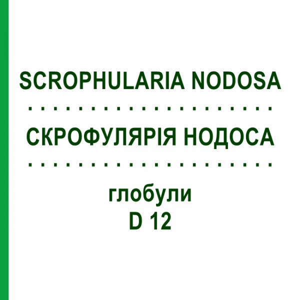 СКРОФУЛЯРІЯ НОДОСА (SCROPHULARIA NODOSA) D 12 глобули 10 г - Гомеопатія DR.RECKEWEG