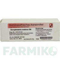 СКРОФУЛЯРІЯ НОДОСА (SCROPHULARIA NODOSA) D 6 глобули 10 г - Гомеопатія DR.RECKEWEG