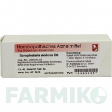 СКРОФУЛЯРІЯ НОДОСА (SCROPHULARIA NODOSA) D 6 глобули 10 г - Гомеопатія DR.RECKEWEG