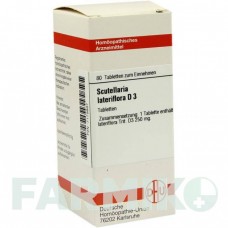 СКУТЕЛЛЯРИЯ ЛАТЕРИФЛОРА (SCUTELLARIA LATERIFLORA) D 3 таблетки 80 шт - Гомеопатия DHU