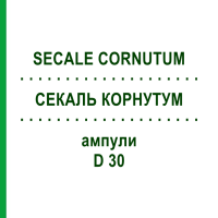 СЕКАЛЬ КОРНУТУМ (SECALE CORNUTUM) D 30 ампулы 10x1 мл - Гомеопатия WALA HEILMITTEL