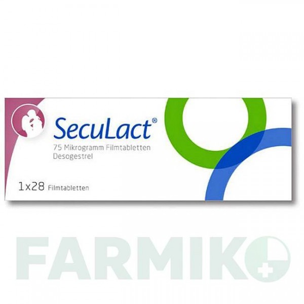 СЕКУЛАКТ (SECULACT) 75 мкг таблетки 28 шт - Дезогестрел ZENTIVA
