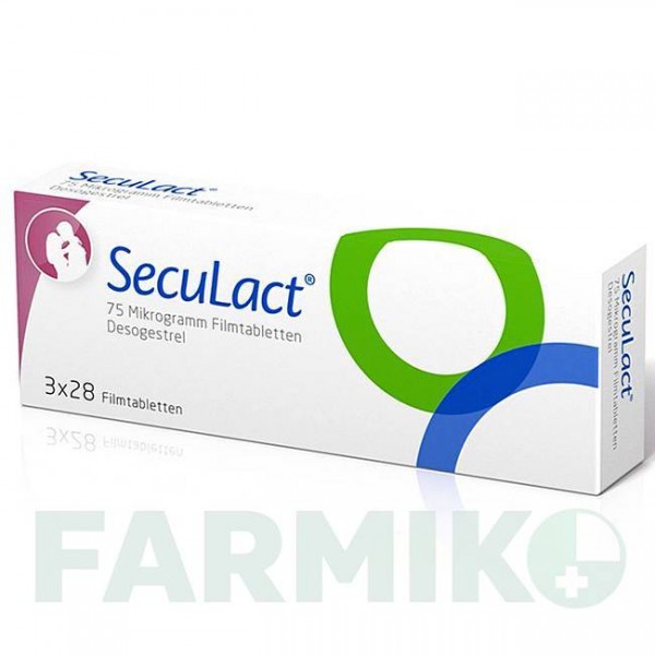 СЕКУЛАКТ (SECULACT) 75 мкг таблетки 3x28 шт - Дезогестрел ZENTIVA