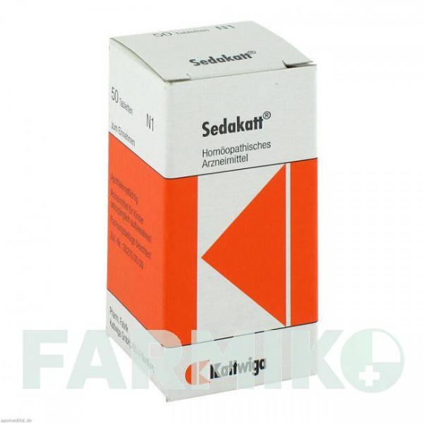 СЕДАКАТТ (SEDAKATT) таблетки 50 шт - Гомеопатія KATTWIGA