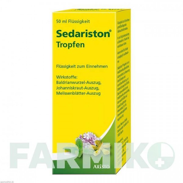СЕДАРИСТОН (SEDARISTON) жидкость 50 мл - Активные вещества ARISTO PHARMA