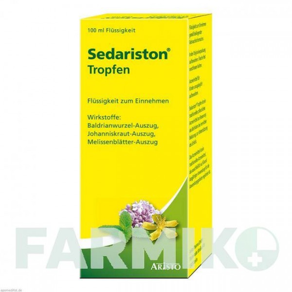 СЕДАРИСТОН (SEDARISTON) жидкость 100 мл - Активные вещества ARISTO PHARMA