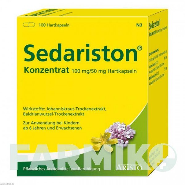 СЕДАРІСТОН (SEDARISTON) капсули 100 шт - Звіробій, Інше ARISTO PHARMA