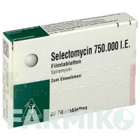 СЕЛЕКТОМІЦИН (SELECTOMYCIN) 750000 МО таблетки 20 шт - Спіраміцин TEOFARMA