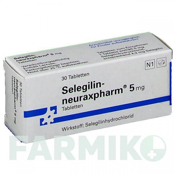 СЕЛЕГИЛИН (SELEGILIN) 5 мг таблетки 30 шт - Селегилин NEURAXPHARM