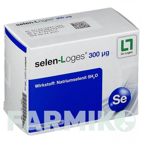 СЕЛЕН (SELEN) 300 мкг таблетки 200 шт - Селеніт натрію DR.LOGES