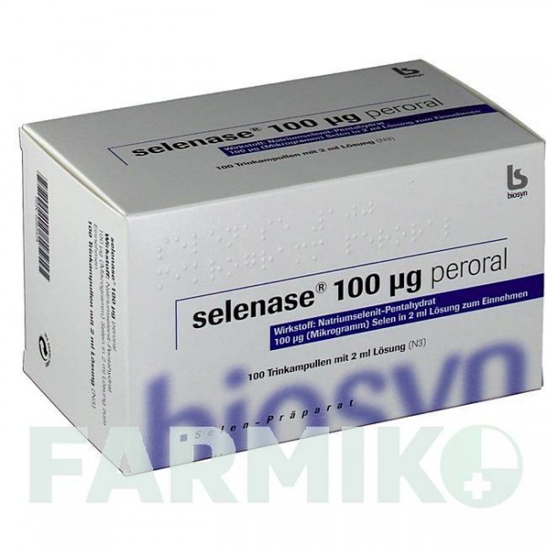 СЕЛЕНАЗА (SELENASE) 100 мкг розчин 100x2 мл - Селеніт натрію BIOSYN