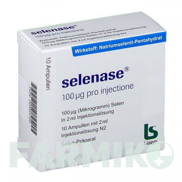 СЕЛЕНАЗА (SELENASE) 100 мкг розчин 10x2 мл - Селеніт натрію BIOSYN