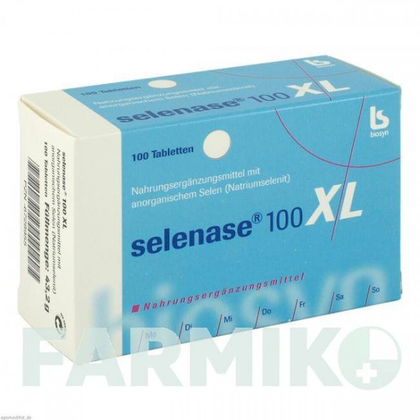 СЕЛЕНАЗА (SELENASE) 100 XL таблетки 100 шт - Селеніт натрію BIOSYN